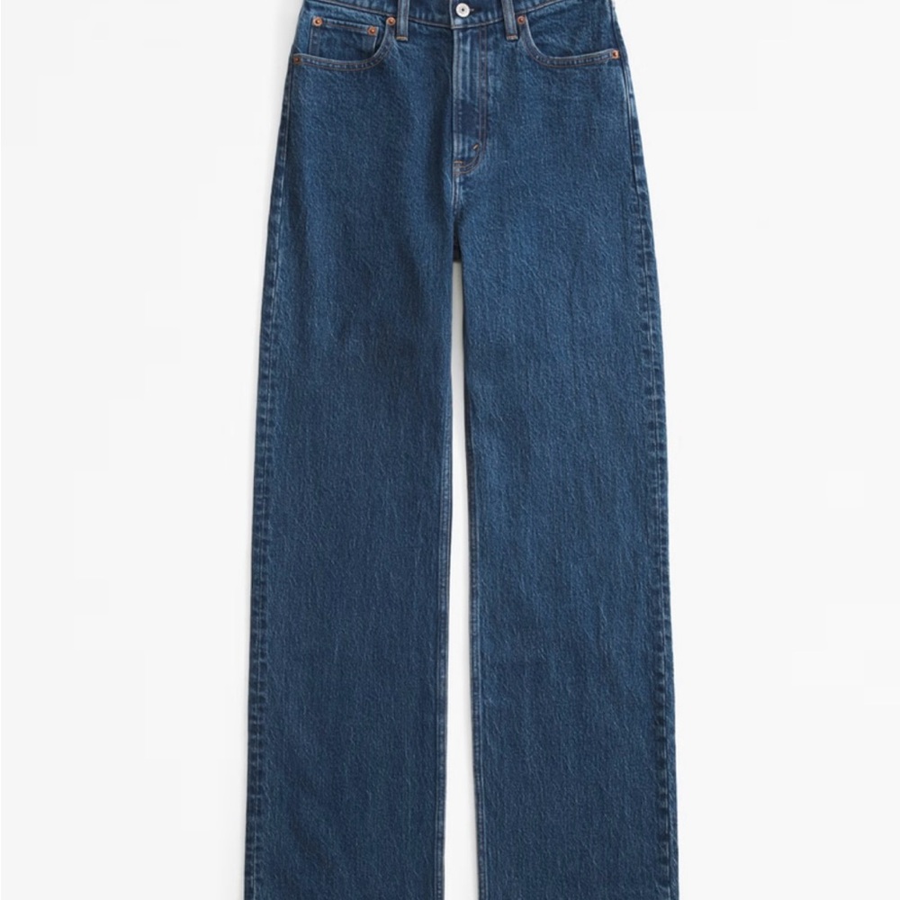 Abercrombie & Fitch High Rise Blue Jeans - Picture 5 of 6